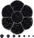 5700pcs Half Pearls for Crafts, DIY Accessory & Nail Art - Flatback Pearls (Black, 2/3/4/5/6/8/10mm)...