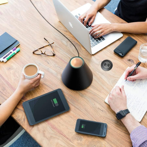 Wireless Fast Charger for Desktop Table Furniture for All Smart Phones with Wireless Charge Function (USB Cable Connection)...