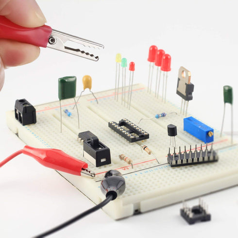 EBOOT 1M Electrical Test Set with Alligator Clips Double-ended Jumper Wires for Electrical Testing (2 Groups)...