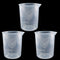 250ml-300ml Plastic Graduated Beaker (3 Pack), Transparent PP Measuring Cup Mixing Cup for Kitchen Lab...