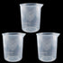 250ml-300ml Plastic Graduated Beaker (3 Pack), Transparent PP Measuring Cup Mixing Cup for Kitchen Lab...