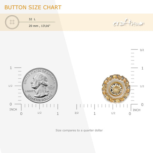 Vintage Diecast Metal Sunflower Theme Sewing Shank Buttons 10 Pcs- 20mm, 13/16"...