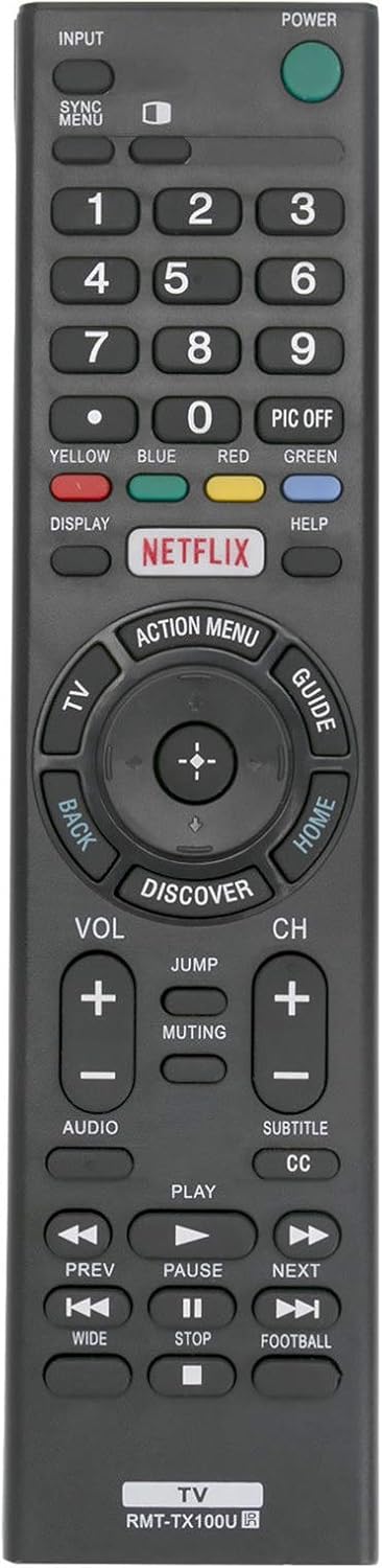 RMT-TX100U Universal Remote Control Replacement fit for Sony LED 4K UHD Smart Bravia TV 49X700D 55X700D KDL-50W800C KDL-50W850C KDL-55W800C KDL-55...