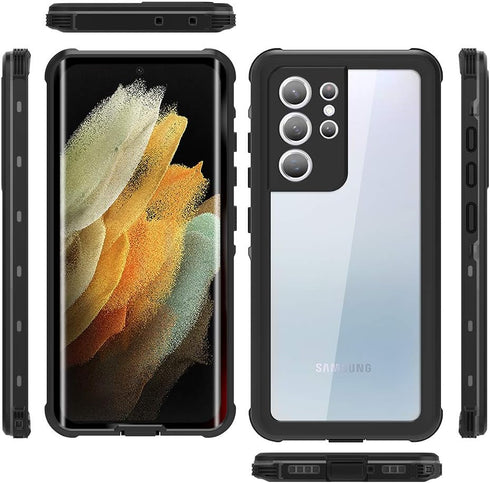 Samsung Galaxy S21 Ultra Waterproof Case, Galaxy S21 Ultra Case with Screen Protector, Heavy Duty Protective IP68 Waterproof Case for Samsung Gala...