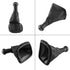 Manual Black Gear Shifter Knob Kit 5 Speed Gear Shifter Knob Gaiter Boot Cover Leather Gear Stick Cover Dust-Proof Replacement...