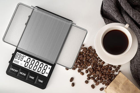 MAXUS Espresso Scale with Timer 1000g/0.1g Drip Coffee Scale, Small and Handy Barista Scale, Brew Drip Tray Coffee Scale, Backlit LCD for Fast and...