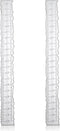 2pcs Irregular Edge Ruler, Metal Craft Ruler 8.4 x 1 Inch The Same Pattern Paper Tearing Ruler with Jagged Edge Measuring Rulers Deckle Edge Ruler...
