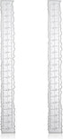 2pcs Irregular Edge Ruler, Metal Craft Ruler 8.4 x 1 Inch The Same Pattern Paper Tearing Ruler with Jagged Edge Measuring Rulers Deckle Edge Ruler...