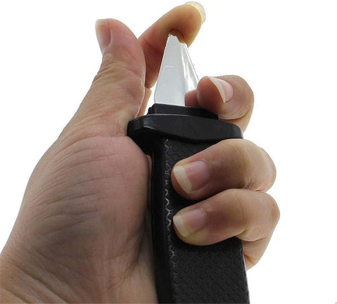 2 PCS Retractable Knife Joke Trick Halloween Props Toy Disappearing Dagger Fake Plastic Blade Magic Toy...