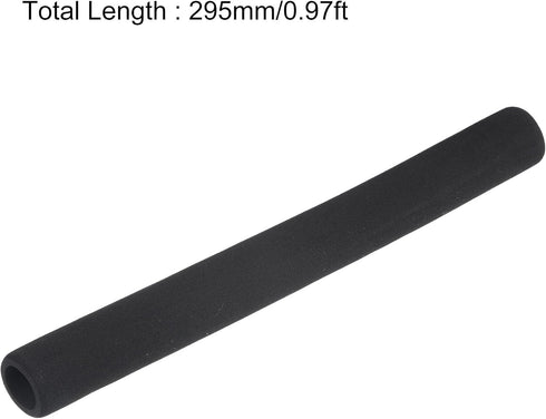 uxcell Foam Tubing for Handle Grip Support, Pipe Insulation, 22mm ID 32mm OD 295mm Length Black 2pcs...