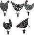 5 Pieces Chicken Yard Garden -Hollow Out Rooster Animals Shape Yard Decoration Art Decoration for Yard Lawn, Garden, Pathway,Outdoor...