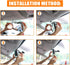 Car Rear View Mirror, 11.81 Inch HD Glass Frameless Automotive Panoramic Convex Interior Clip-on Wide Angle Mirror for Reduce Blind Spot, Universa...