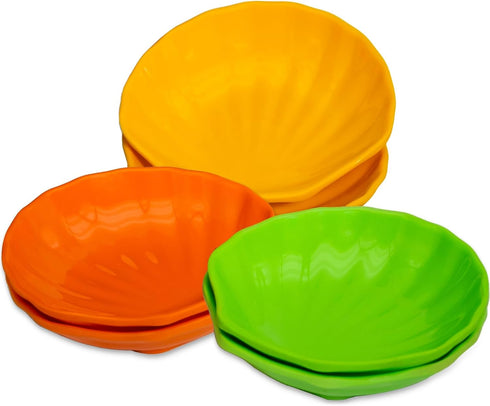 Dipping Sauce Bowls Set of 6, Small Condiment Serving Bowl for Side Dish, Unbreakable and Reusable Plastic Mini Colorful Seasoning Appetizer Snack...