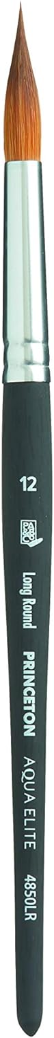 Princeton Aqua Elite Paintbrush, Size 12, Matte Black...