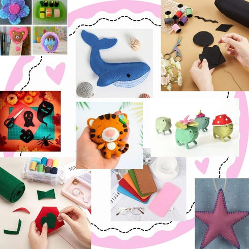 | Felt Fabric Quarter Yard | 100% Acrylic | 9" X 72" | 1.5mm Thick | Hand Crafts, for Kids Creativity (White, 9" X 72")...