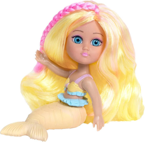 ADORA Water Wonder Mermaid Dolls with Color-Changing Tail in Cold Water, 7" Toy Baby Doll with Movable Waist, Birthday Gift for Ages 1+ - Sandy...