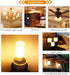E11 led Bulb 75w 100w Halogen Bulbs Replacement, Warm White 3000K JD T3 T4 e11 Mini Candelabra Base 110V 120V 130 Voltage Input Light Bulbs, Pack ...