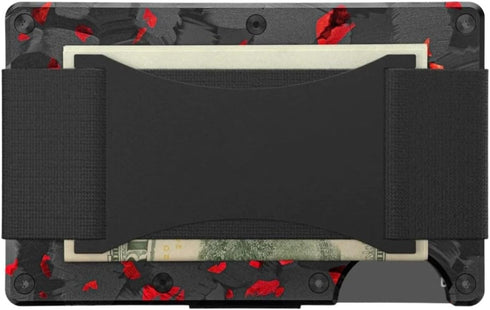 Minimalist wallet for men - Carbon fiber wallet - Mens slim wallet - Metal wallet for men - Credit card holder for men - Metal Wallet With Money C...