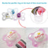 10 Clean Food Grade Transparent Silicone Adapter Rings Holder for Button Style Maam Dummy Baby Pacifier Soother Teething Ribbon Clip...