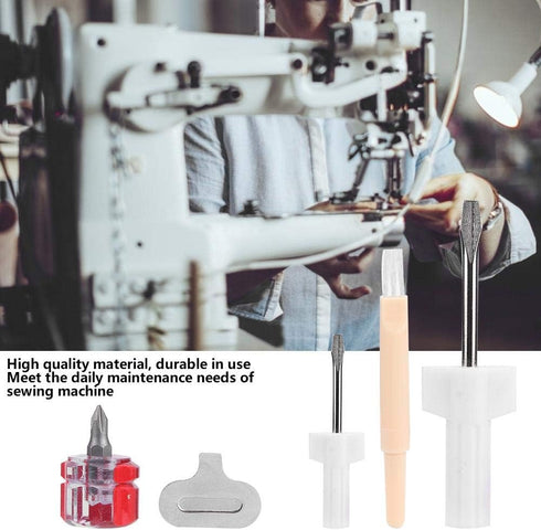 Jadeshay Sewing Machine Repair Kit, 5Pcs Sewing Machine Screwdrivers Thread Removal Tool for Sewing Machines Needle Plate Repair Accessories...