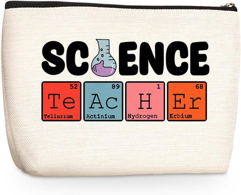 Teacher Gifts Teacher Appreciation Gifts Science Teacher Gifts Makeup Bag Birthday Gifts for Women Her Science Teacher Coworker Graduation Retirem...