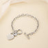 HZMAN Stainless Steel Silver/Rose/18k Gold Plated Zircon Heart Bracelet for Women Girls Romantic Gift Toggle Clasp Link Bracelets...