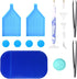 16pcs Diamond Art Drill Pen DIY Diamond Painting Tools Diamond Art Storage Tray with Multiple Sizes Painting Pens Screw Thread Tips Craft Tweezers...