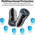 USB C Car Charger, 2-Port 40W Dual USB-C Car Power Adapter PD/QC Fast Charging Cigarette Lighter for iPhone 16/15/14/13/12/11/Pro Max, iPad, Samsu...