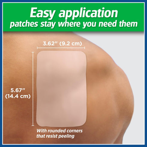 Salonpas Pain Relieving Patch, LARGE, 6 Count, for Back, Neck, Shoulder, Knee Pain and Muscle Soreness, 8 Hour Pain Relief...