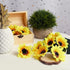 SallyFashion 25pcs Fake Sunflowers Heads - 2.8" Artificial Flower Blooms, Silk Gerbera Daisy for DIY Crafts, Home Decor, Wedding Party...
