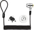 Security Hardware Cable Lock Kit,Retractable Cable Lock Portable Keyed Laptop Lock 3 Keys 6.2Ft for Monitors, Laptops, MacBooks, Tablets, iPad,Mac...