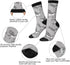 AOYEGO Cute Dogs Funny Socks Cartoon Parisian Dachshund Novelty Casual Crew Socks Contrast Color Design for Women Men Gift...