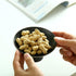 Porcelain Footed Bowl,Small Cute Snack Bowl for Ice Cream Dessert, Miso Soup, Side Dishes, Condiment (Black)...