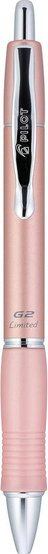 Pilot, G2 Limited Premium Gel Roller Pen, Fine Point 0.7 mm, Rose Gold Barrel, Black Ink...