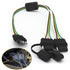 4 Way Y-Splitter Plug Universal for Tailgate Light Bar and Trailer Lights Plug & Play Adapter Extension Harness Wiring Plug 4 Pin Connectors...