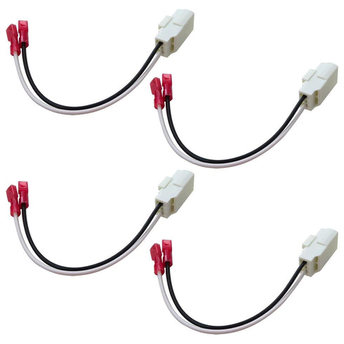 4pcs Front Rear Door Speaker Wire Harness Connector Plug for Jeep 2014-2018 Renegade...
