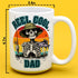 Reel Cool Dad Coffee Mug, Fishing Lover Gifts for Dad, Father's Day Cup, Fishing Gifts for Men (15oz)...