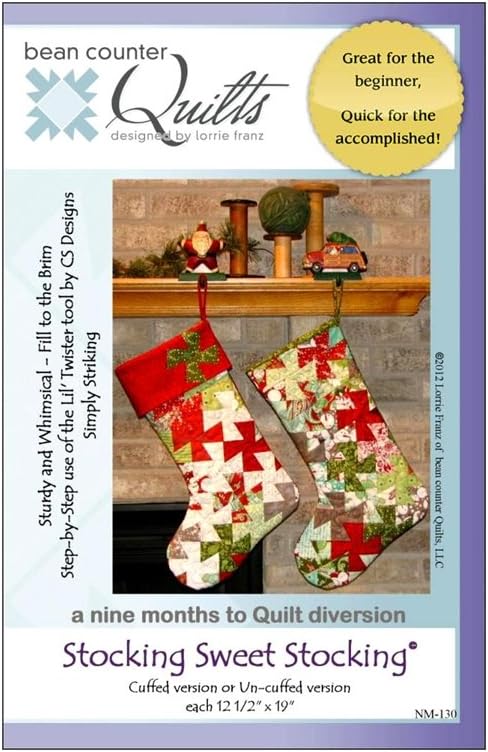 Bean Counter Quilts Stocking Sweet Stocking Pattern...