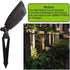 Landscape Lighting Stakes, Replacement Ground Stakes Plastic, 1/2 NPT Female Thread, 8 2/3" Length ABS Plastic for Outdoor Torch Lights 5-Pack Bro...