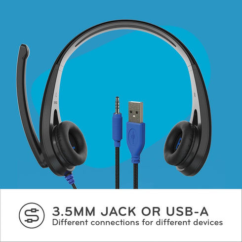ThinkWrite Technologies / TWT Audio Ergo, TW110 | Premium On-Ear Headset with Noise Reducing Microphone (3.5mm Jack)...