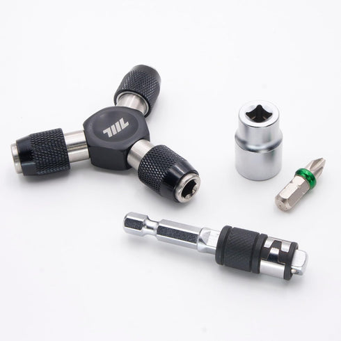 711L Hex Bit and Square Drive Socket 2 in 1 Extension - Swap Sockets in For Screwdriver Bits With A Flick of Fingers - 2PCS...