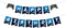 DIY Blue Video Game Happy Birthday Banner Game Theme Party Boys Player Party Decorations Supplies...