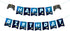 DIY Blue Video Game Happy Birthday Banner Game Theme Party Boys Player Party Decorations Supplies...
