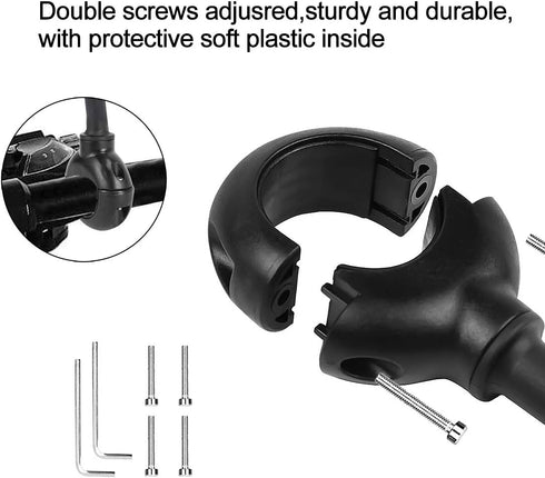 AtfArt Bike Mirror Handlebar Mount HD Bike Rear View Mirror Bicycle Mirrors for Handlebars Adjustable Rotatable Bike Mirrors Ride Safely (A-2 Pcs ...