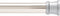 Kenney KN609C/18 Twist & Fit No Tools Camlock Tension Easy Install Shower Curtain Rod with Non-Slip, On-Scratch Ends, 42-72" Adjustable Length, Br...