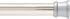 Kenney KN609C/18 Twist & Fit No Tools Camlock Tension Easy Install Shower Curtain Rod with Non-Slip, On-Scratch Ends, 42-72" Adjustable Length, Br...