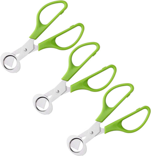 Calary 3Pcs Quail Egg Cutter Scissors Kitchen Egg Shears Tool (Green)...
