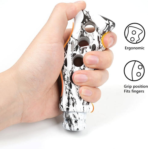WOOTON Universal Doodle Slotted Pistol Grip Handle Manual MT Gear Stick Shift Knob Shifter Fit Most Manual Auto Vehicles...