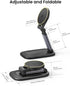 SODI Magnetic Phone Stand Compatible with Mag-Safe iPhone Stand for Desk, Foldable Adjustable Phone Holder Dock, Detachable Continuity Camera Moun...