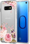 Case for Galaxy S10e 5.8 Inch, Slim Shockproof Clear Soft Flexible TPU Floral Phone Protective Case Cover for Samsung Galaxy S10e (Rose Flower)...